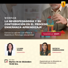 Webinar – La Neuropedagogía y su contribución en el proceso enseñanza-aprendizaje